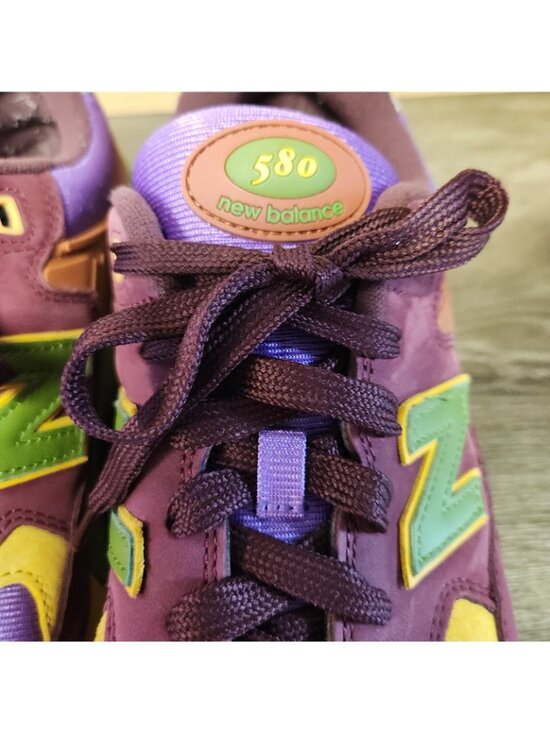 New Balance 580 Stray Rats Purple Burgundy Shoes Mens 12 Excellent Condition HTF main image 4